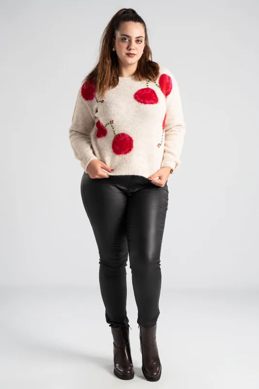 Μπλούζα Πουλόβερ Cherry Στρας