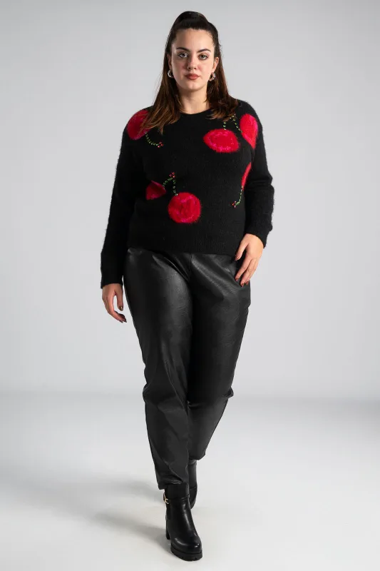 Sweater Cherry Sequins