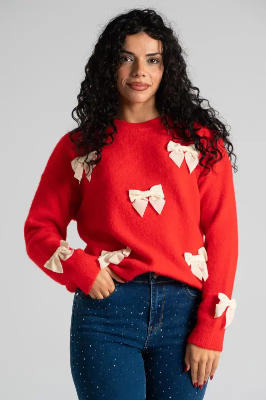 Blouse Sweater Bows