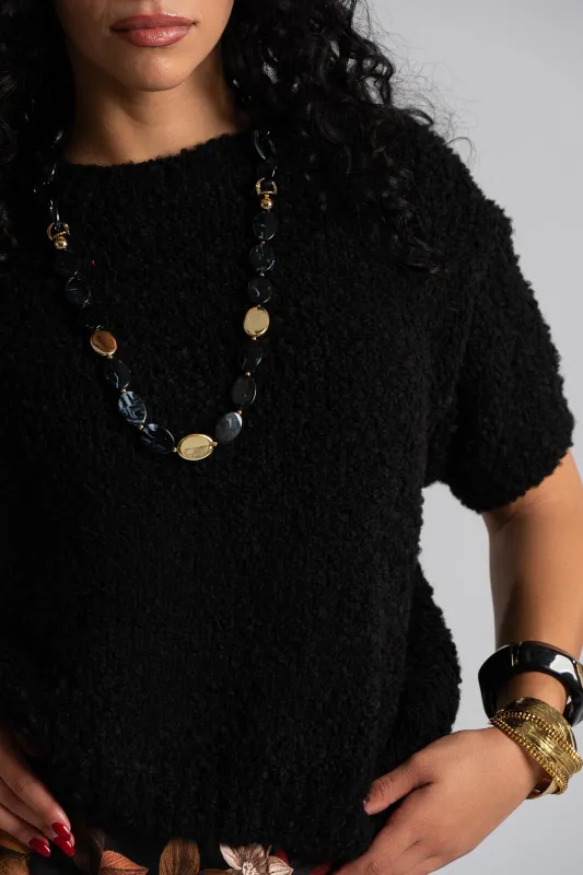 Blouse Sweater Short Sleeves 