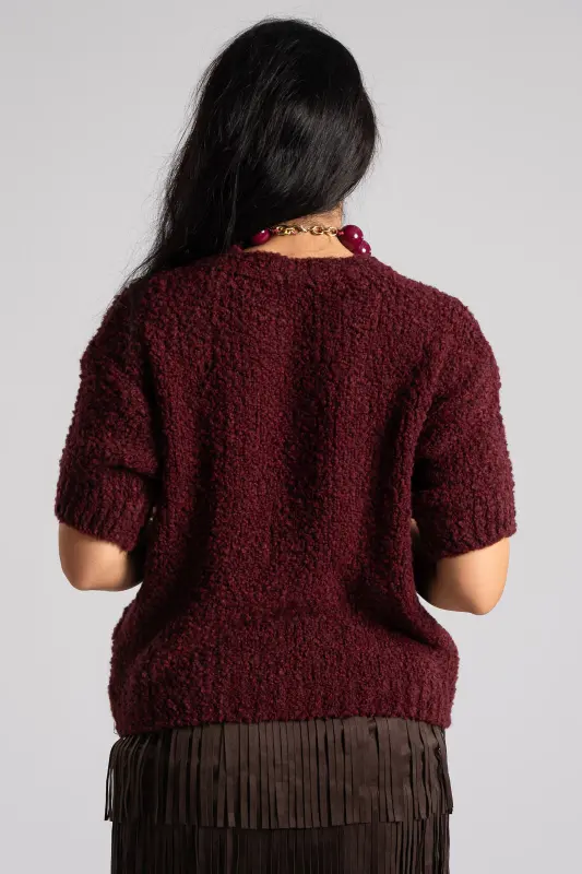 Blouse Sweater Short Sleeves 