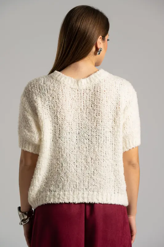 Μπλούζα Πουλόβερ Κοντά Μανίκια