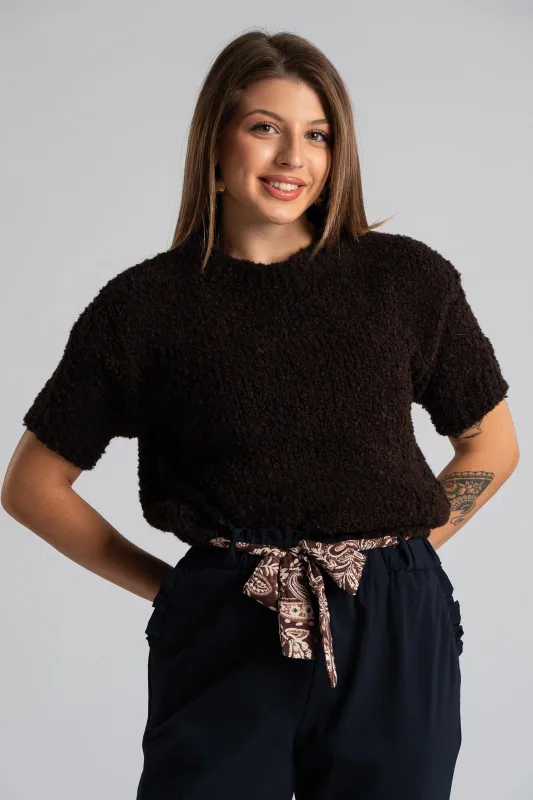 Blouse Sweater Short Sleeves 