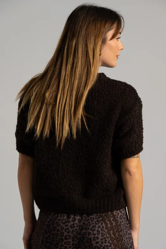 Μπλούζα Πουλόβερ Κοντά Μανίκια