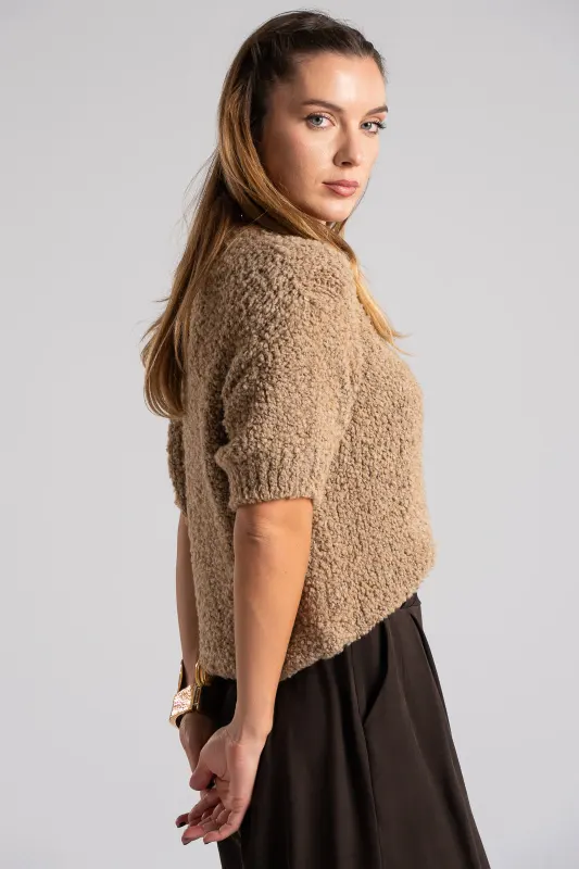 Μπλούζα Πουλόβερ Κοντά Μανίκια