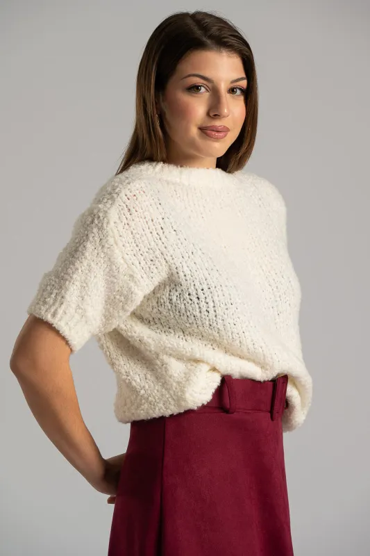 Μπλούζα Πουλόβερ Κοντά Μανίκια