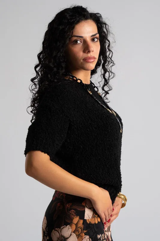 Blouse Sweater Short Sleeves 