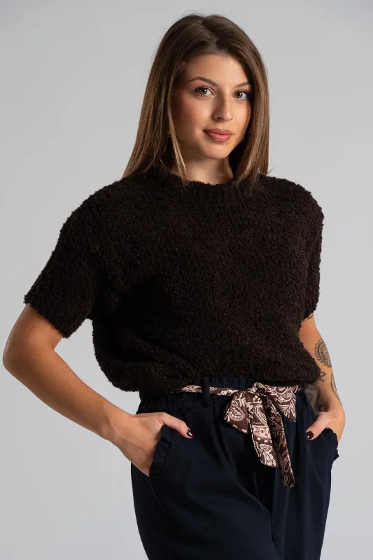Blouse Sweater Short Sleeves 