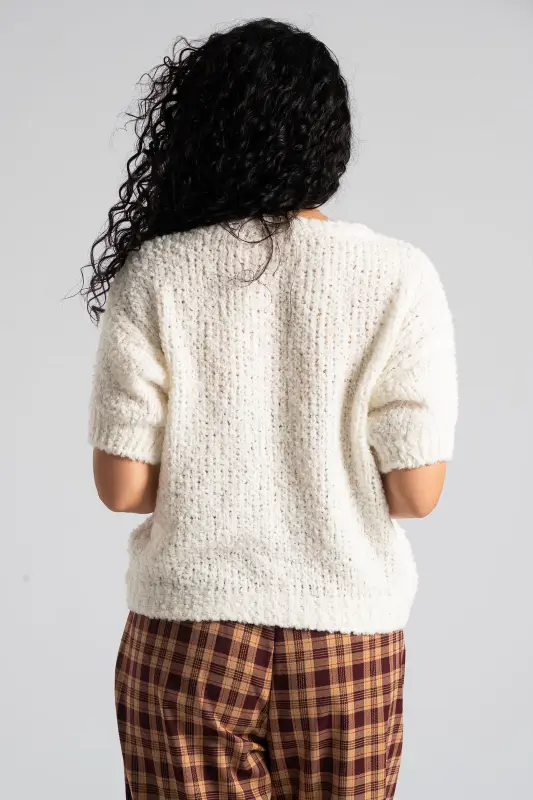 Μπλούζα Πουλόβερ Κοντά Μανίκια