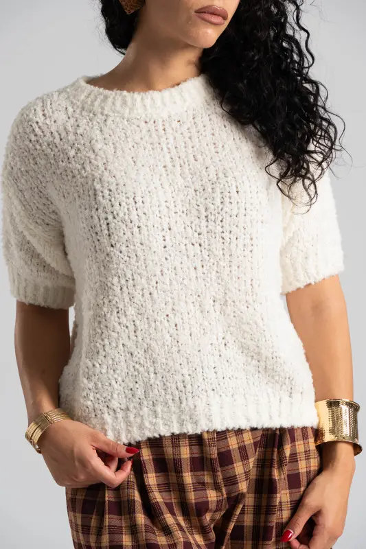 Μπλούζα Πουλόβερ Κοντά Μανίκια