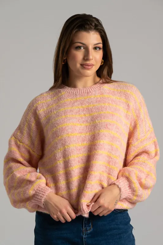 Μπλούζα Πουλόβερ Πλεκτό Ρίγες