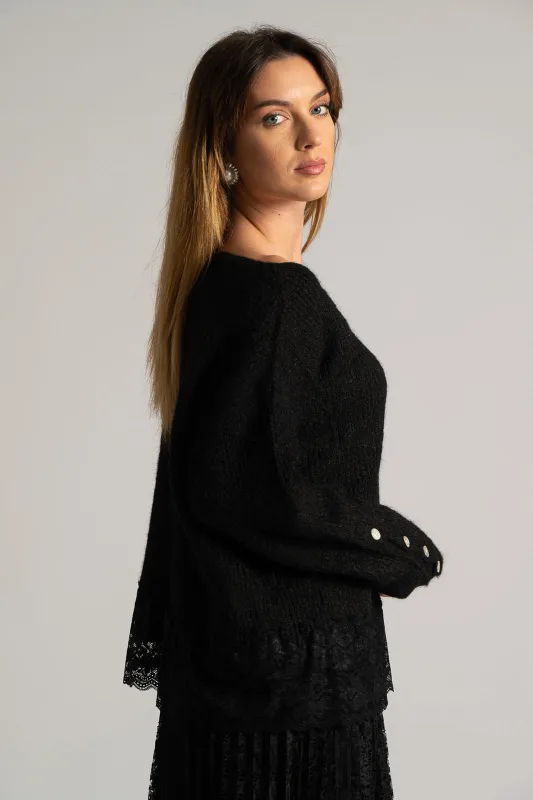 Blouse Sweater Finish Lace