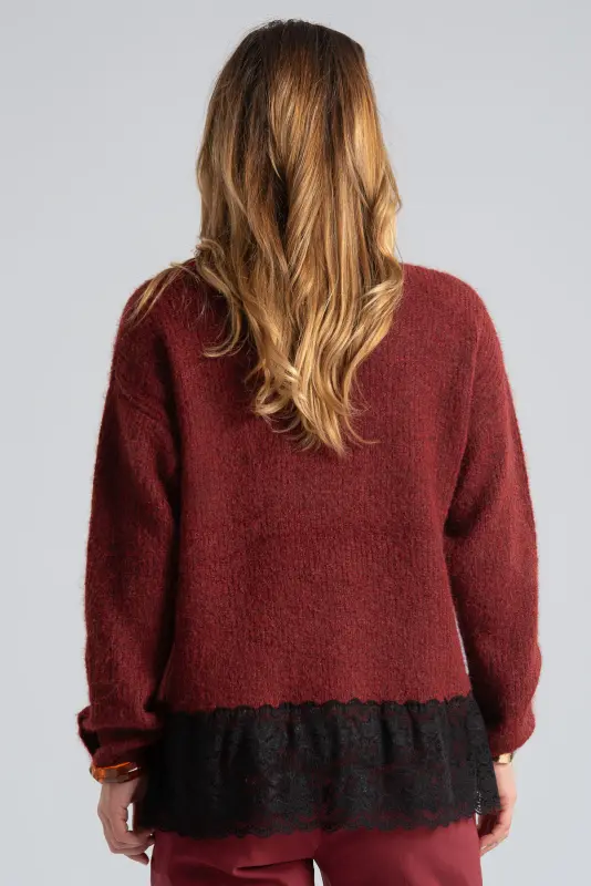 Blouse Sweater Finish Lace