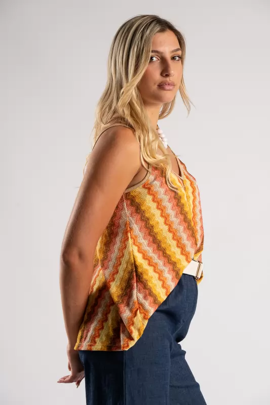 Blouse Retro Waves