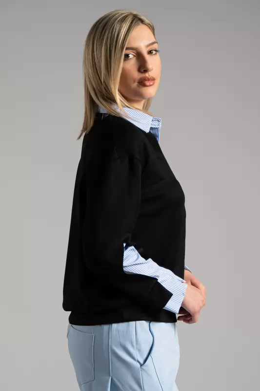 Blouse Striped Shirt Details 