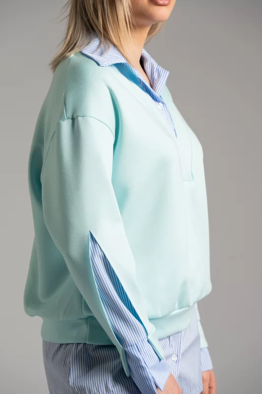 Blouse Striped Shirt Details 