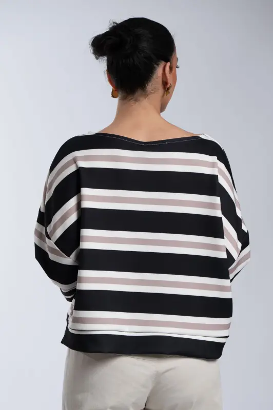 Μπλούζα Ριγέ Oversized