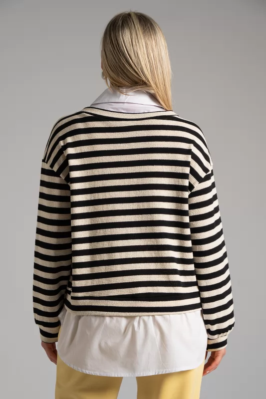 Blouse Stripes Shirt finish