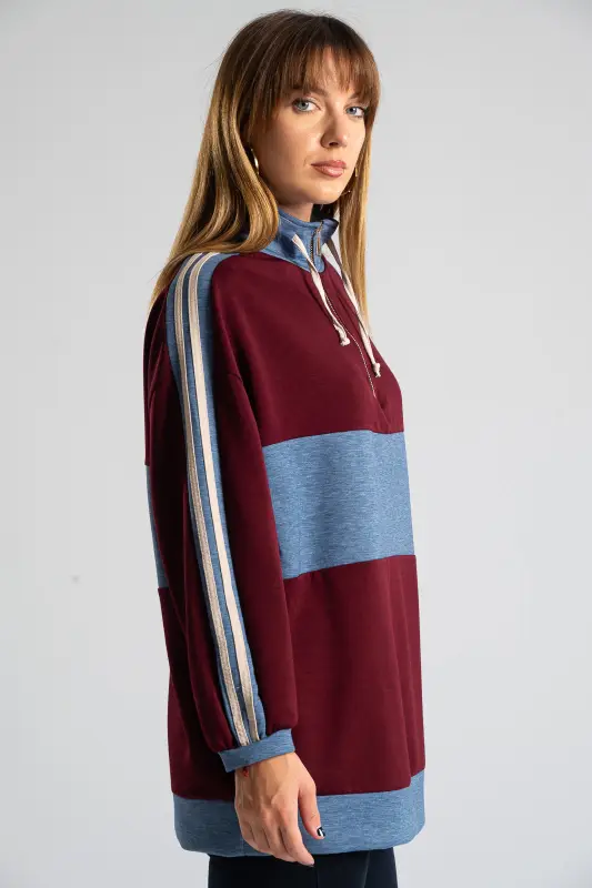 Blouse Stripes Sleeves 