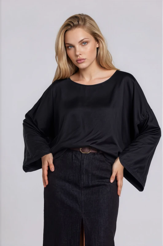 Μπλούζα Σατέν Oversized