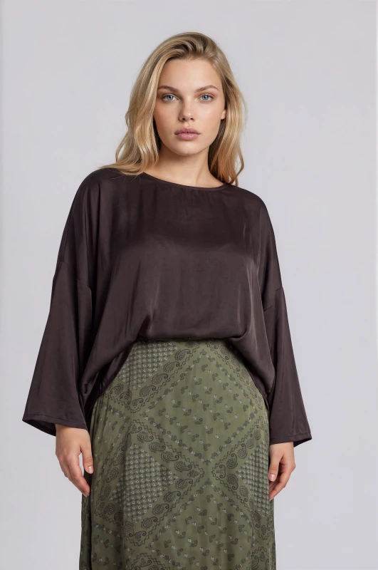 Μπλούζα Σατέν Oversized