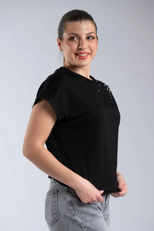 Blouse Rhinestone Details 