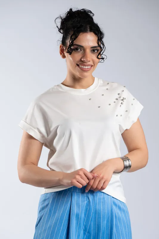 Μπλούζα Στρας Λεπτομέρειες