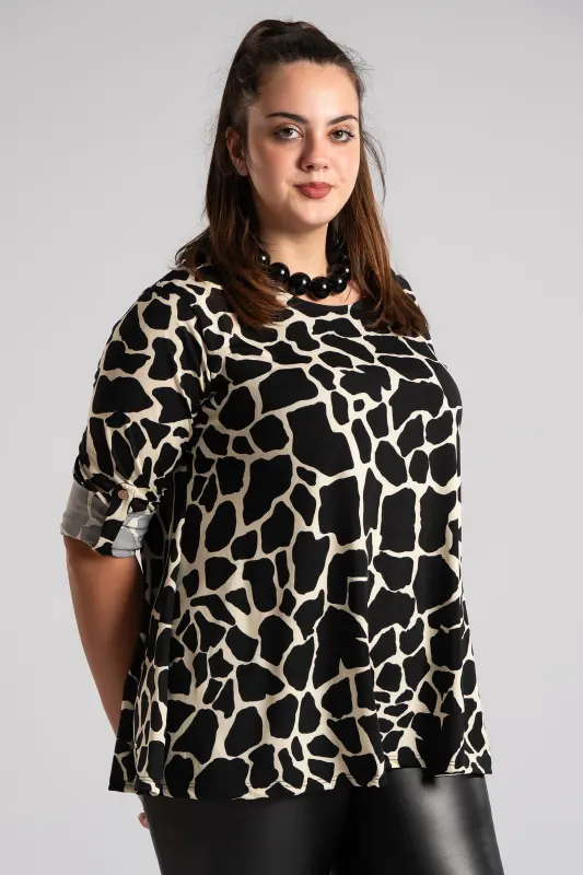 Μπλούζα Στρογγυλή Λαιμόκοψη Cow