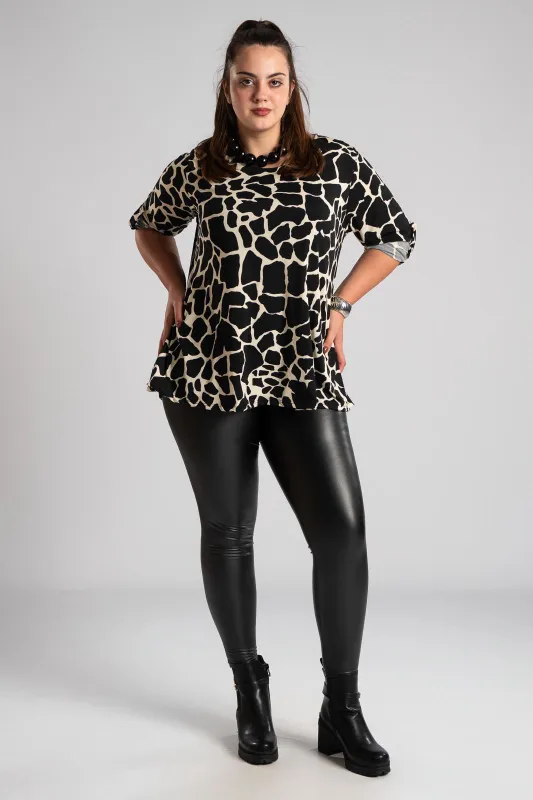 Μπλούζα Στρογγυλή Λαιμόκοψη Cow