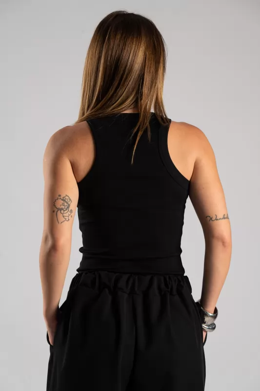 Blouse Tank Top Rib 
