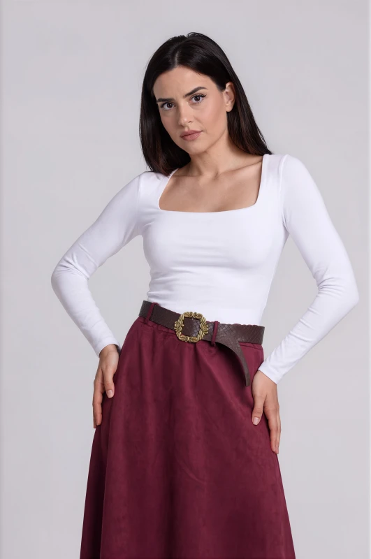 Blouse Square-Neck 