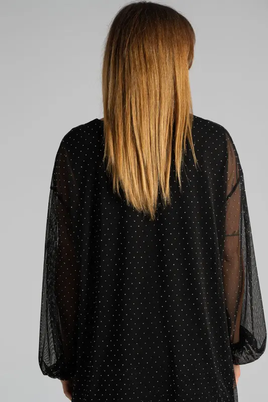 Μπλούζα Τούλινη Ασημί Τρουξ