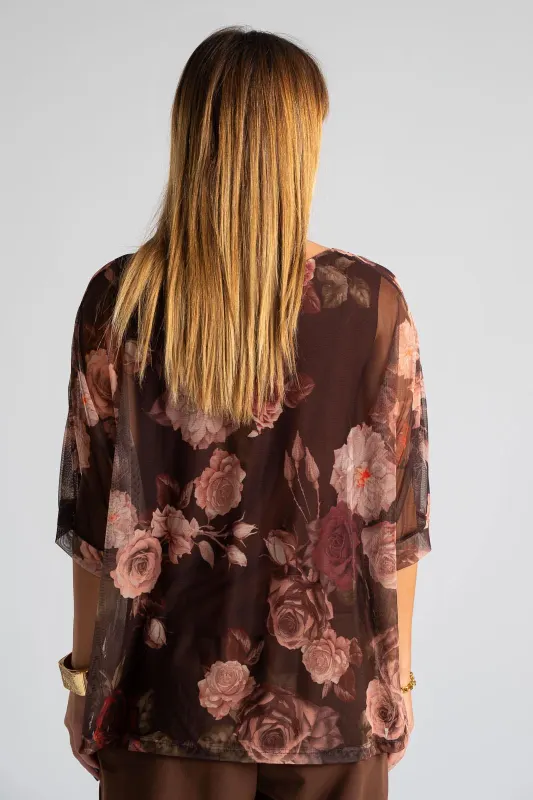 Μπλούζα Τούλινη Floral