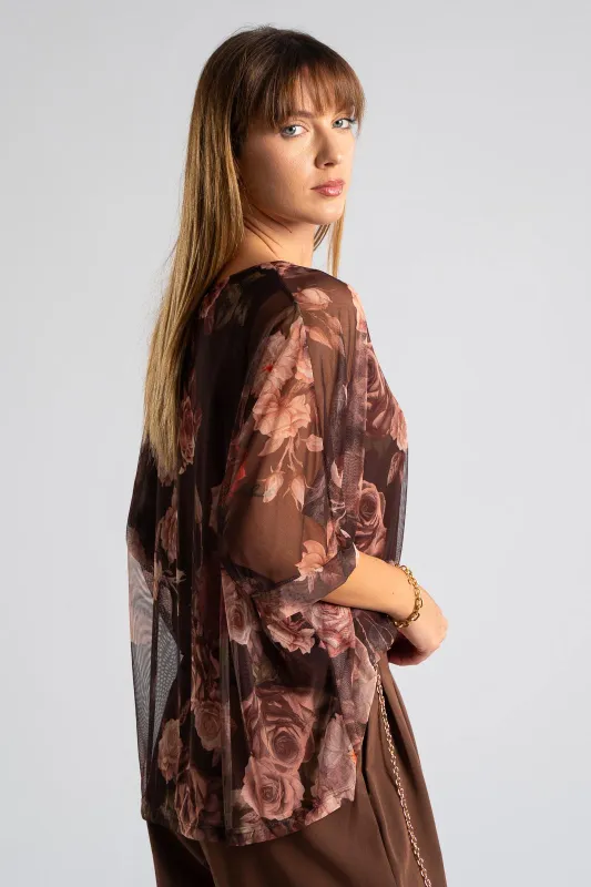 Μπλούζα Τούλινη Floral