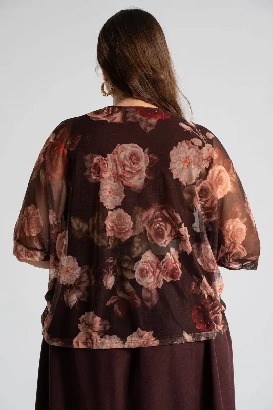 Blouse Floral Tulle 