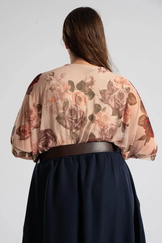 Blouse Floral Tulle 