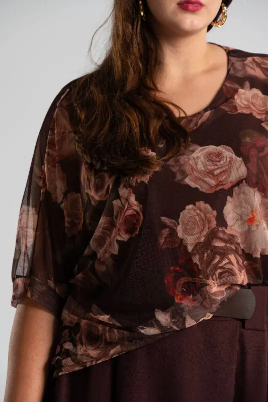 Blouse Floral Tulle 