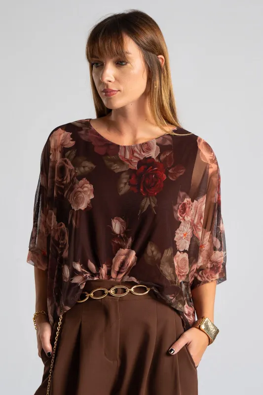 Μπλούζα Τούλινη Floral