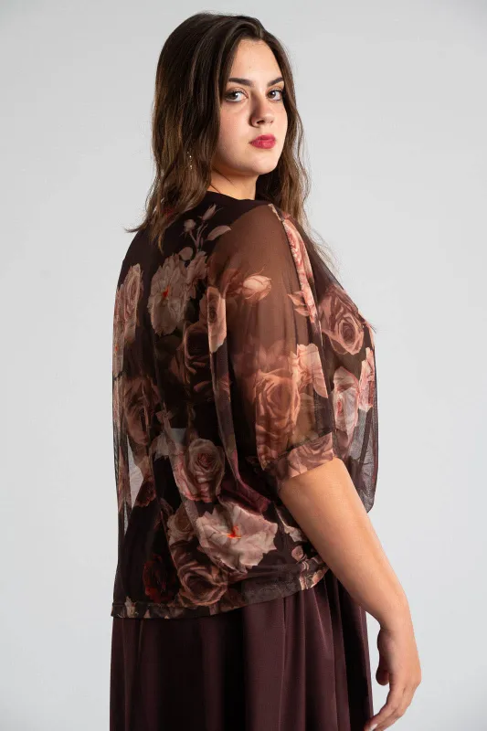 Blouse Floral Tulle 