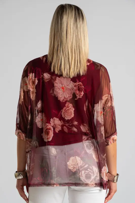 Blouse Floral Tulle 