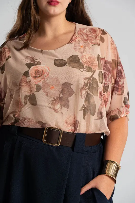 Blouse Floral Tulle 