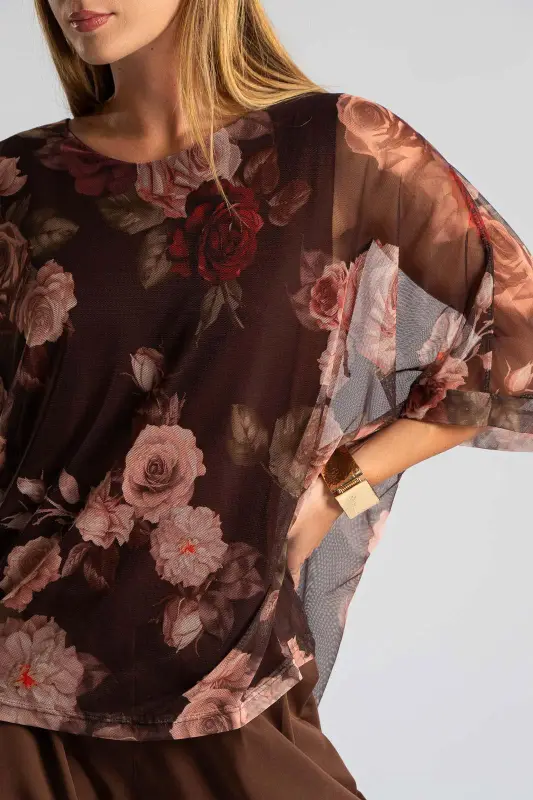 Μπλούζα Τούλινη Floral