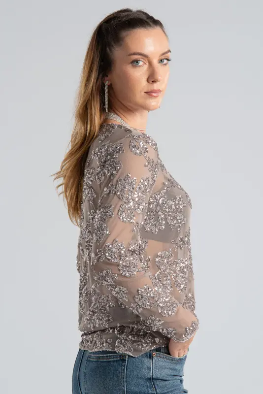 Blouse With Sequins