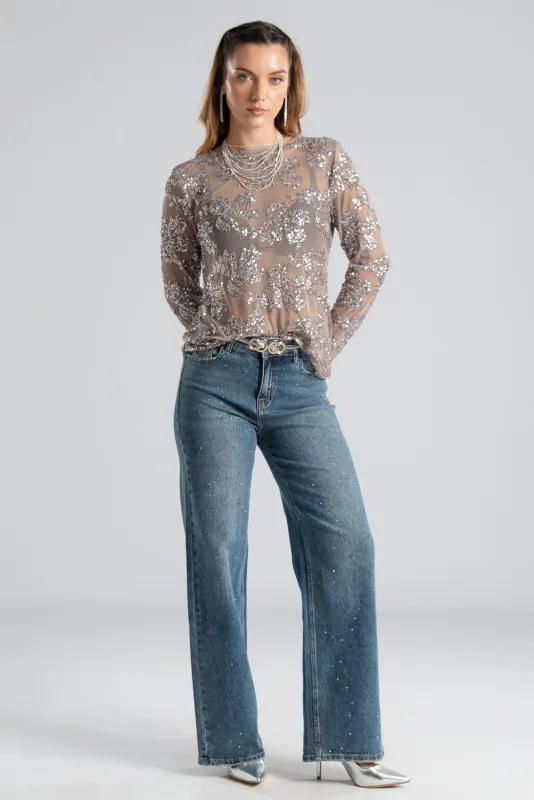Blouse With Sequins