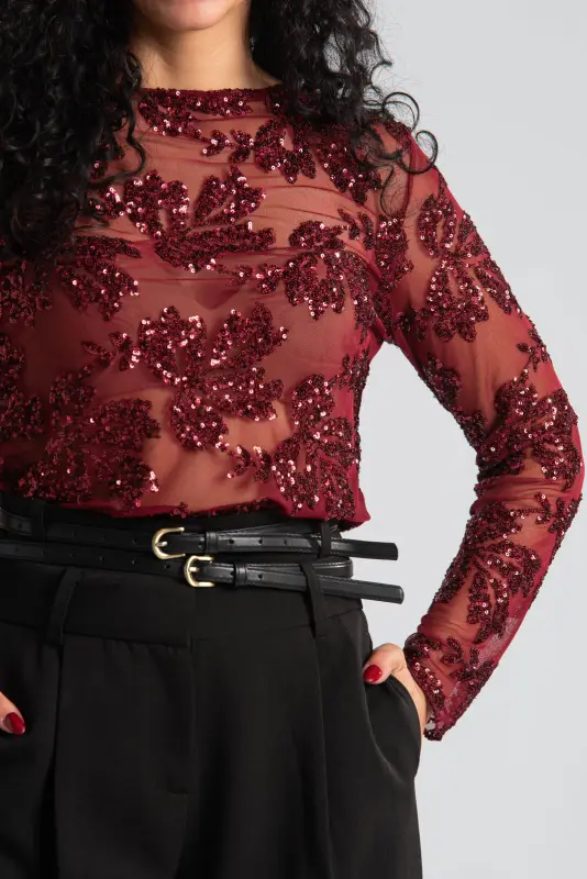 Blouse With Sequins