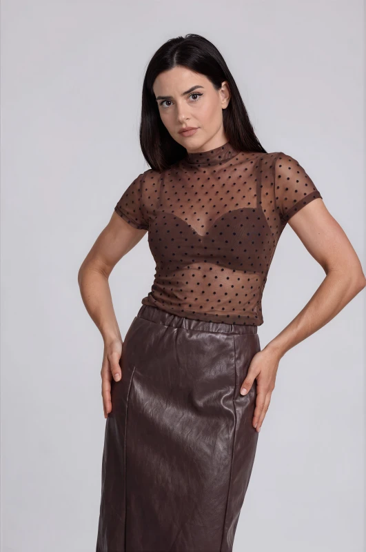 Blouse Tulle Polka Dot