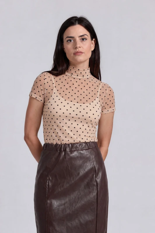 Blouse Tulle Polka Dot