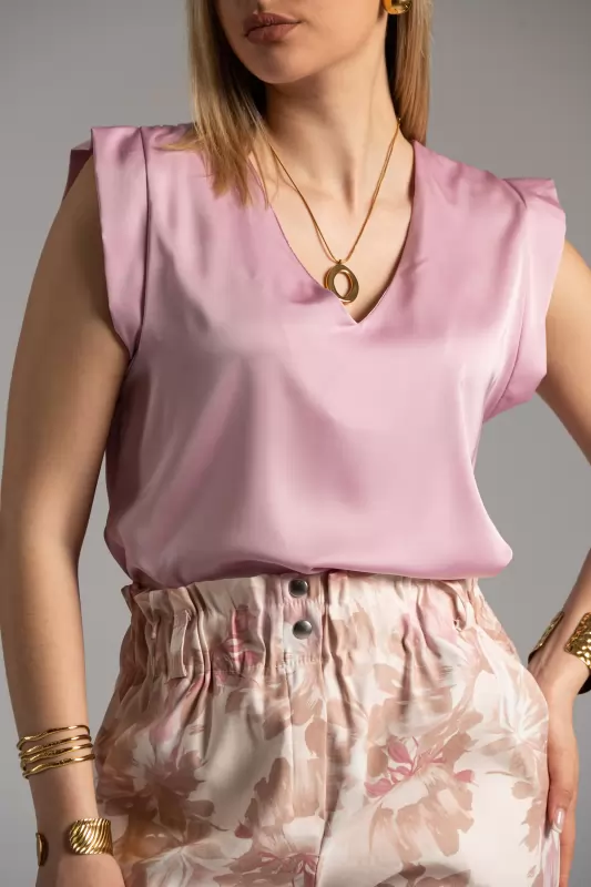 Blouse V Sleeveless