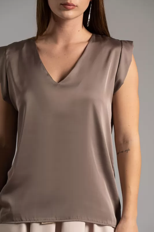 Blouse V Sleeveless