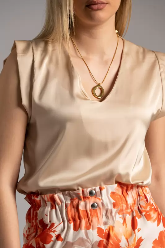 Blouse V Sleeveless